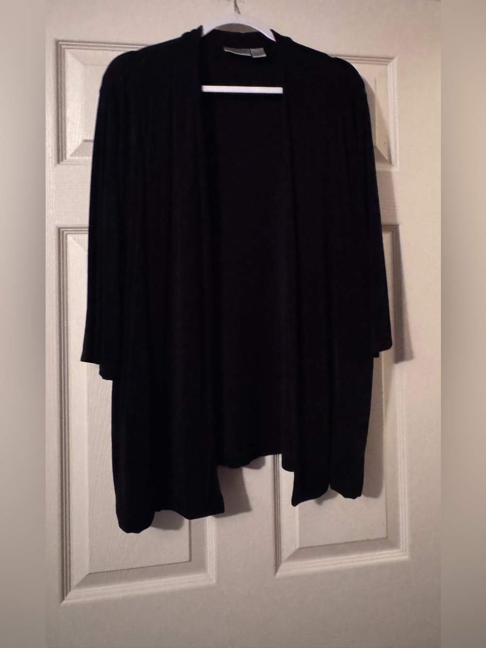 Chico's Black Three Piece Open-Front Cardigan, Tank Set includes Pants too - Picture 4 of 6